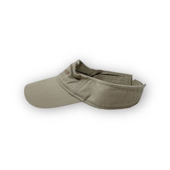 Hook Tribe Ultra Club Classic Cut Tan Visor 100% Cotton Adjustable OSFM - Picture 3 of 8